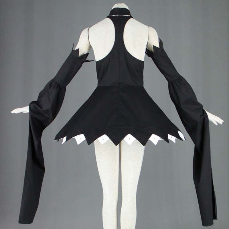 Soul Eater Halloween Cospaly Blair Oversleeve Black Dress Costume Carnival Costume Outfit With Hat For Kids and Adults
