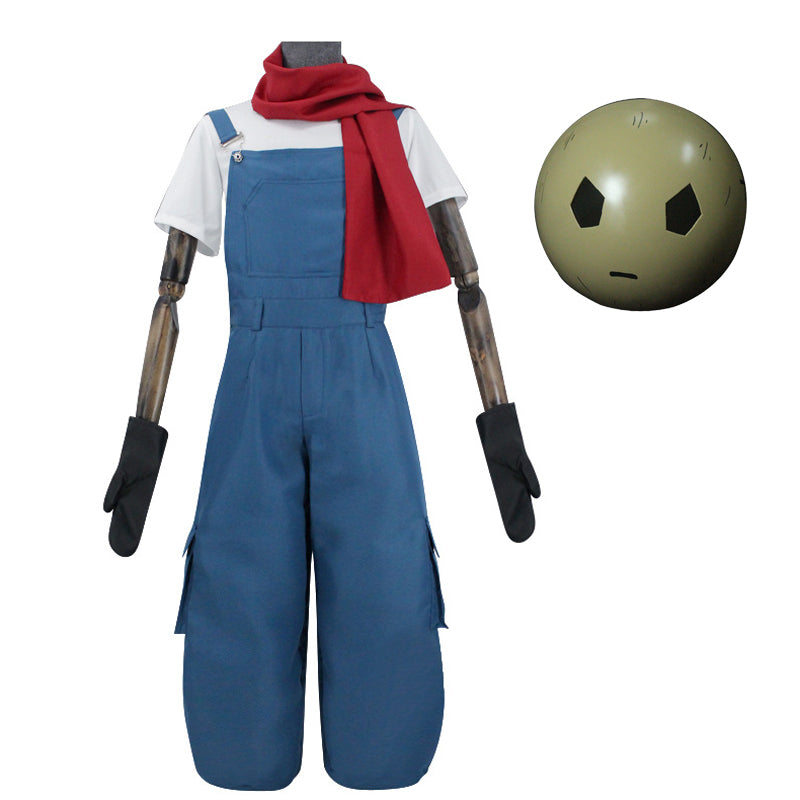 Angels of Death Edward Mason Eddie Full Set Cosplay Costume+Mask Unisex Costume Outfit Set for Halloween Carnival