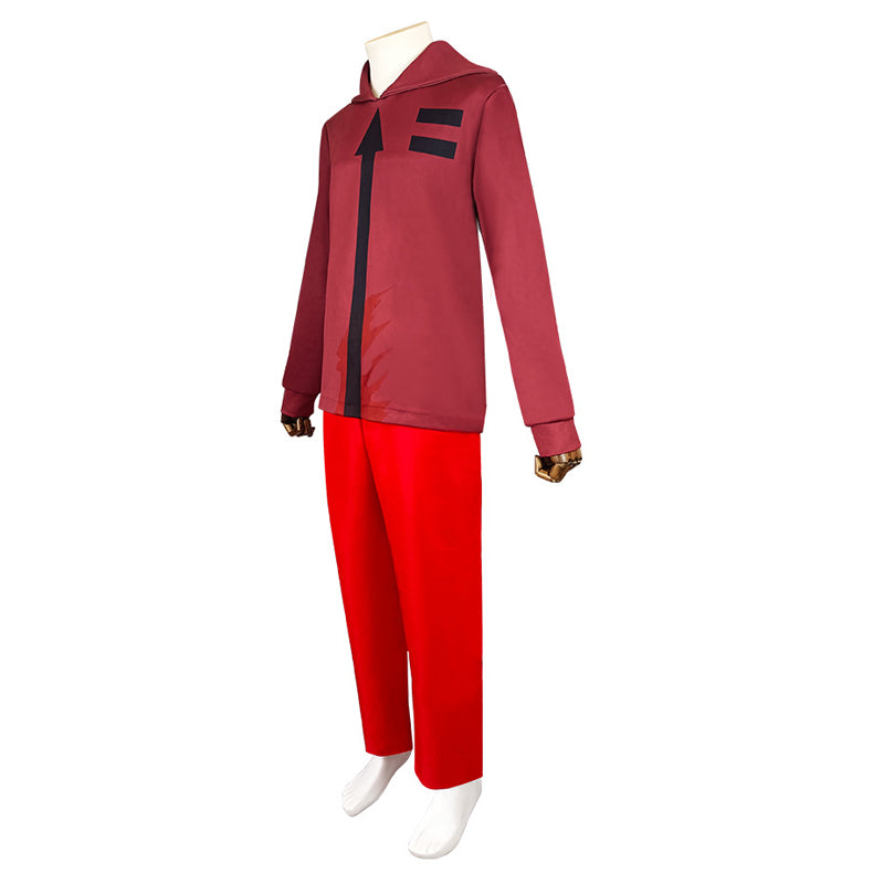 Angels of Death Isaac "Zack" Foster Full Set Costume Suit+Wigs+Cosplay Boots Halloween Costume Outfit Set