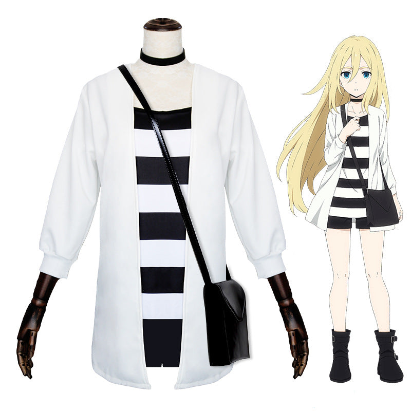 Angels of Death Rachel "Ray" Gardner Full Set Costume Girls Halloween Cosplay Outfit With Bag
