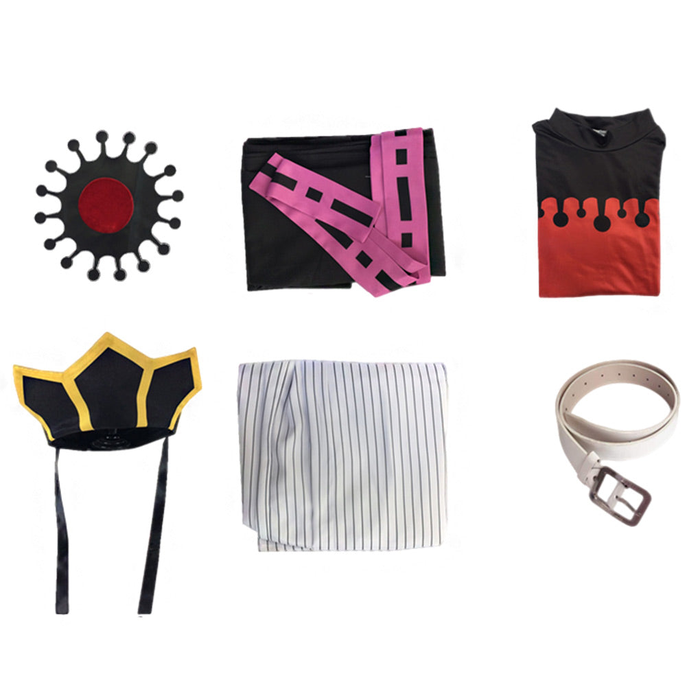 Anime Upper Rank Two Doma Costume+Wigs+Shoes Full Set Cosplay Outfit