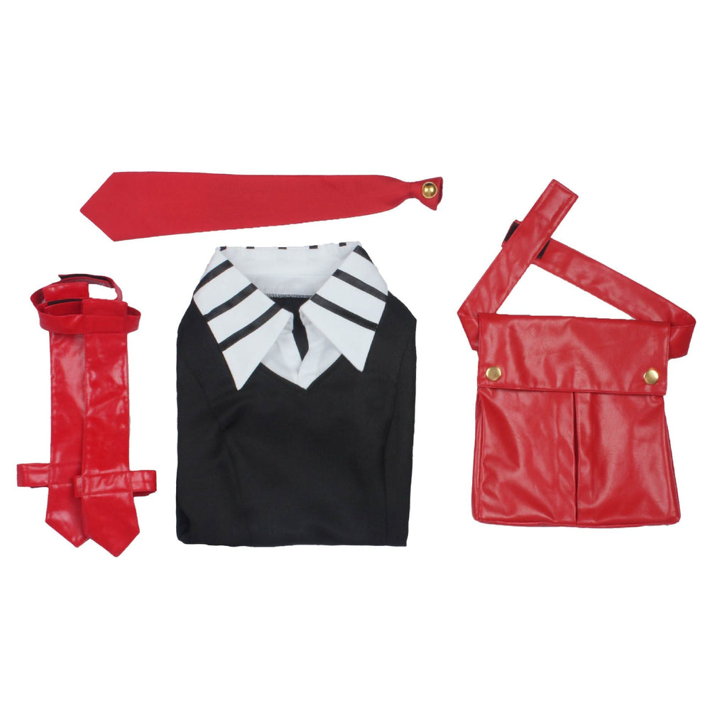 Anime Akame ga Kill! Akame Costume+Wigs+Shoes Full Set Halloween Costume Uniform Outfit Set