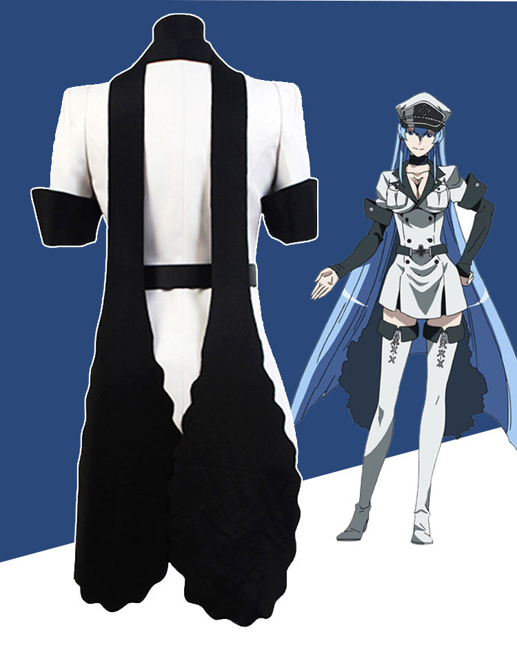 Anime Akame ga Kill! General Esdeath Cosplay Costume Uniform Halloween Cosplay Outfit