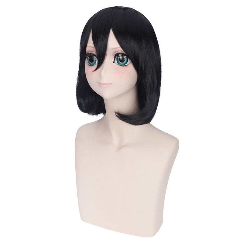 Attack on Titan Mikasa Ackermann Cosplay Wigs Black Short Wigs