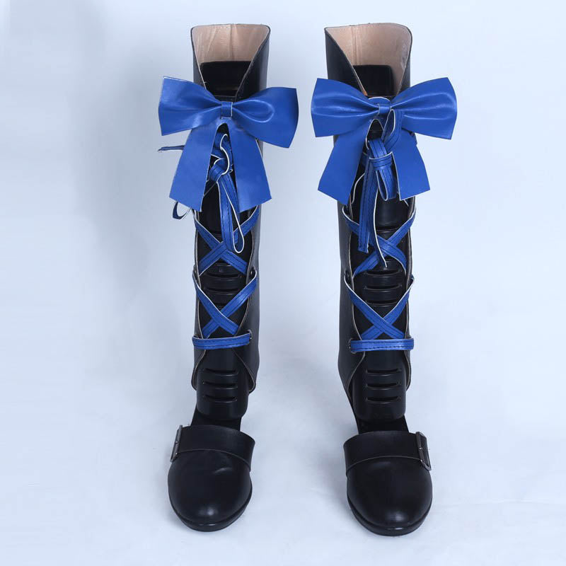 Anime Black Butler: Book of the Atlantic Earl Ciel Phantomhive Costume Shoes Blue PU Leather Boots Customized