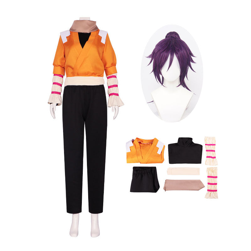 Yoruichi Shihoin Cosplay Costume Halloween Cosplay Outfit Set