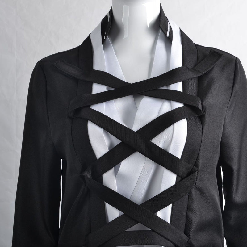 Ichigo Kurosaki Fullbring Bankai Costume With Wigs+Straw Sandals Shoes+Mask+Socks Halloween Cosplay Outfit Whole Set