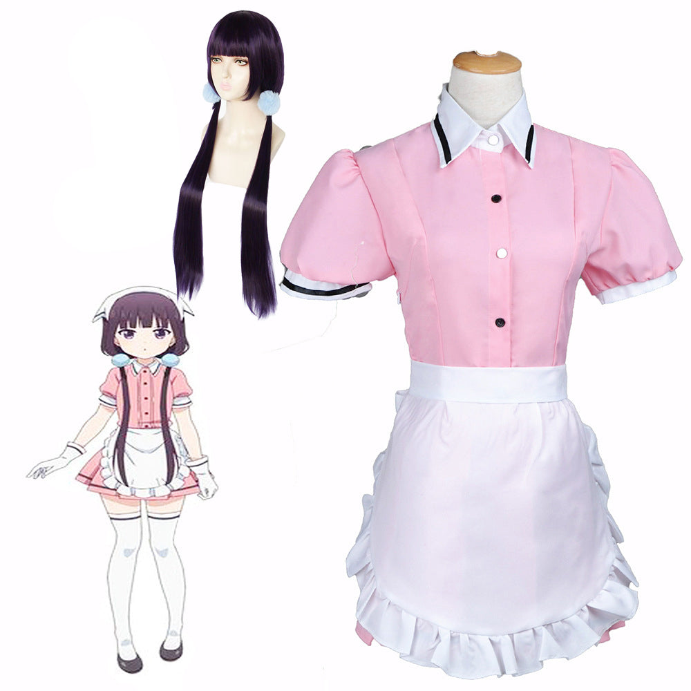 Anime Blend S Maika Sakuranomiya Cosplay Costume With Wigs  Halloween Costume Suit