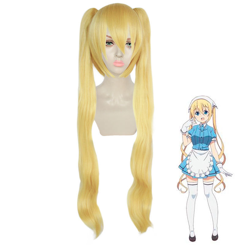 Anime Blend S Kaho Hinata Cosplay Gloden Long Wigs