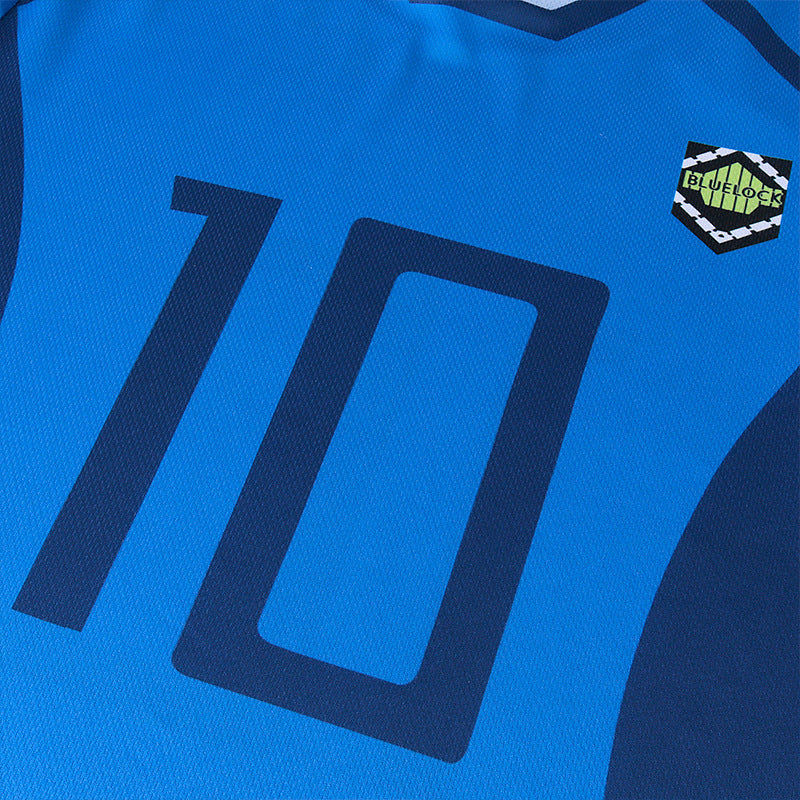 Anime Blue Lock Eleven Uniform Rin Itoshi Cosplay Costume NO.10 Jersey Costume Outfit