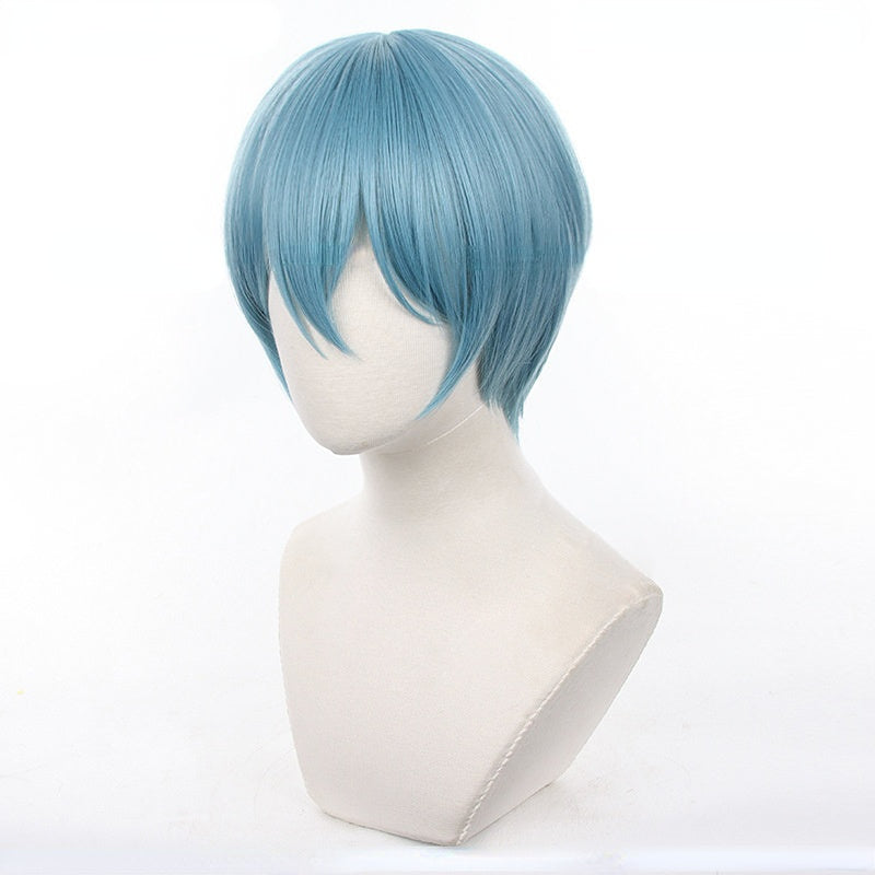 Anime Blue Lock  Yo Hiori Cosplay Wigs Blue Short Wigs