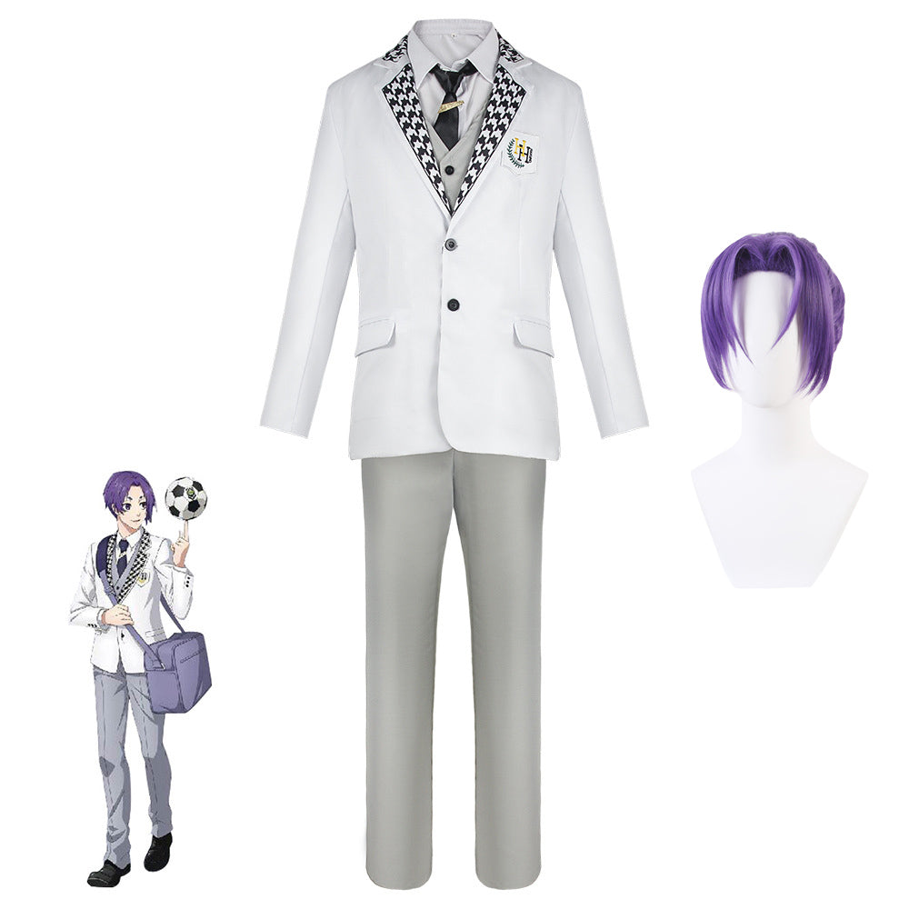 Anime Blue Lock Manshine City Reo Mikage Costume Suit Halloween Cosplay Outfit