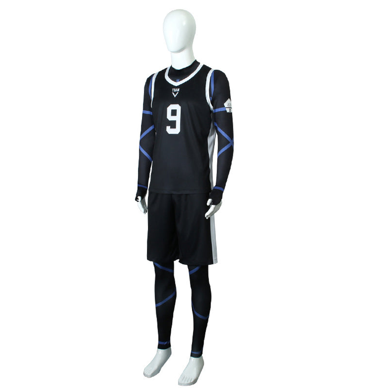 Anime Blue Lock Reo Mikage Team V Uniform Cosplay Costume NO.9 Jersey Costume Outfit