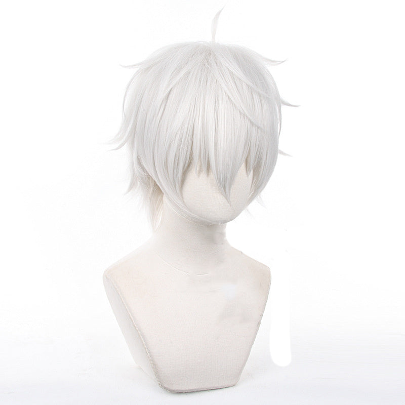 Anime Blue Lock Seishiro Nagi Cosplay Wigs White Short Costume Wigs Accessories