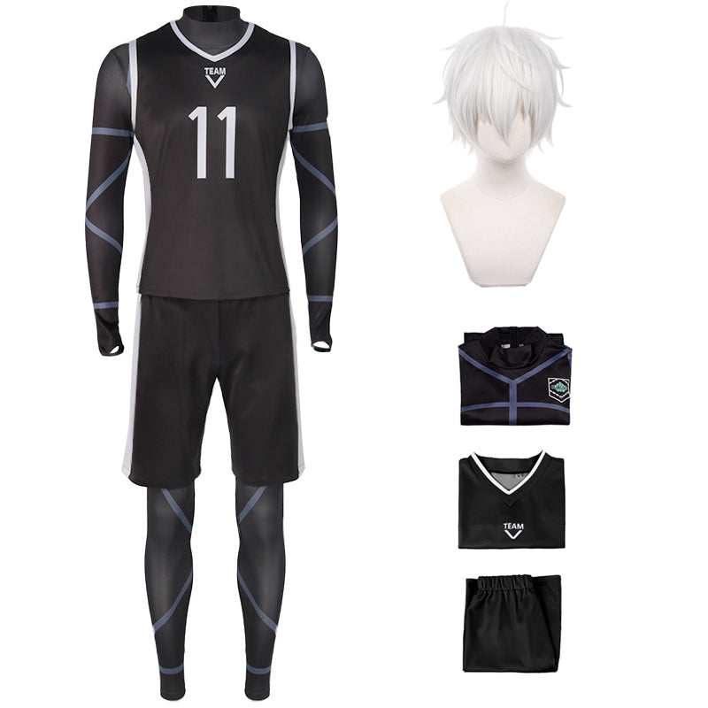 Anime Blue Lock Seishiro Nagi Team V Uniform Cosplay Costume NO.11 Jersey Costume Outfit