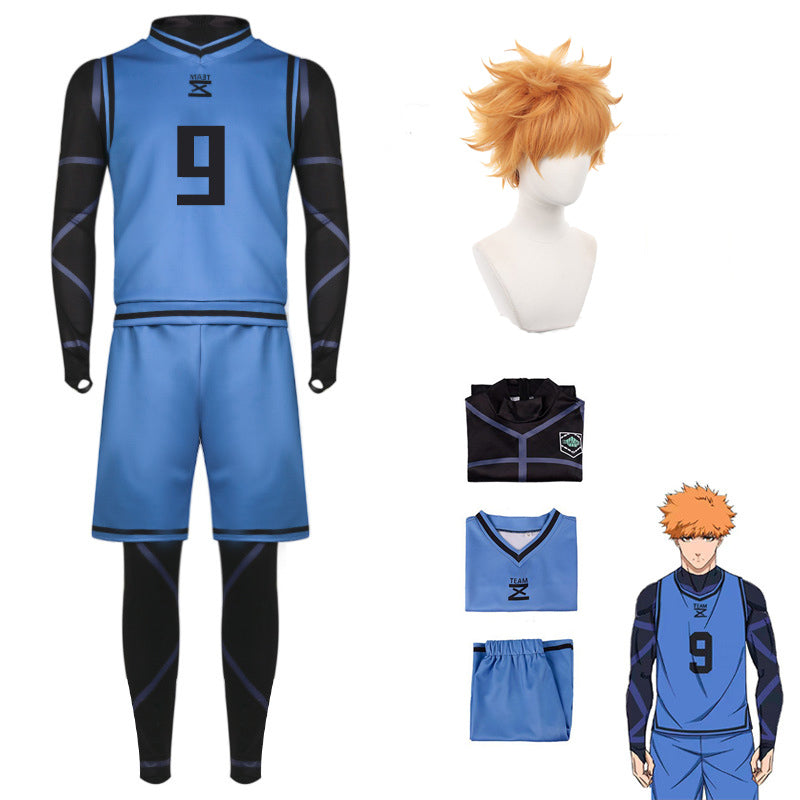 Anime Blue Lock Team Z Rensuke Kunigami Jersey Costume Halloween Carnival Cosplay Outfit
