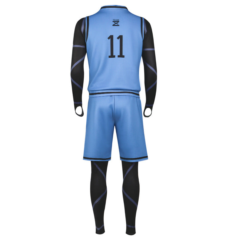 Anime Blue Lock Yoichi Isagi Costume BLUELOCK  Team Z NO.11 Jersey Full Set Costume