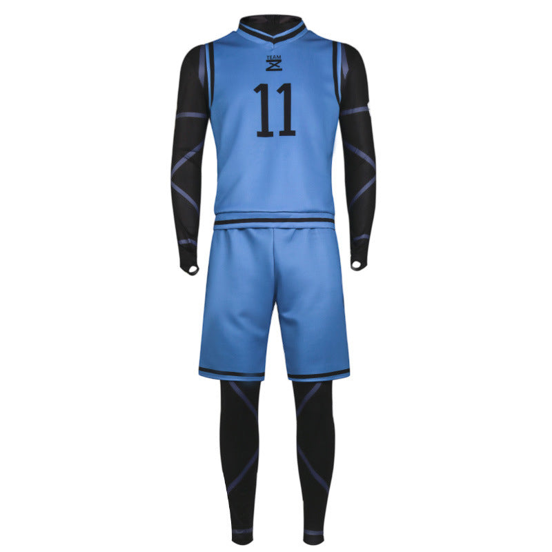 Anime Blue Lock Yoichi Isagi Costume BLUELOCK  Team Z NO.11 Jersey Full Set Costume