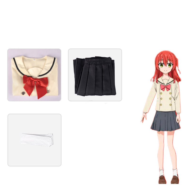 Anime Bocchi the Rock! Ikuyo Kita Costume With Wigs and Shoes Whole Set Halloween Cosplay Outfit