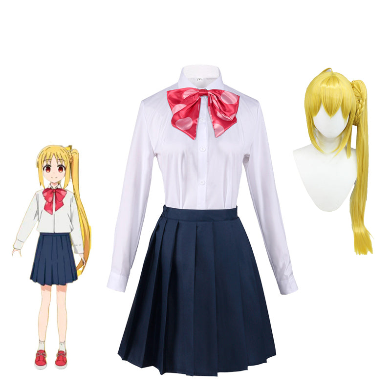 Anime Bocchi the Rock! Nijika Ijichi Costume With Wigs Halloween Costume Set
