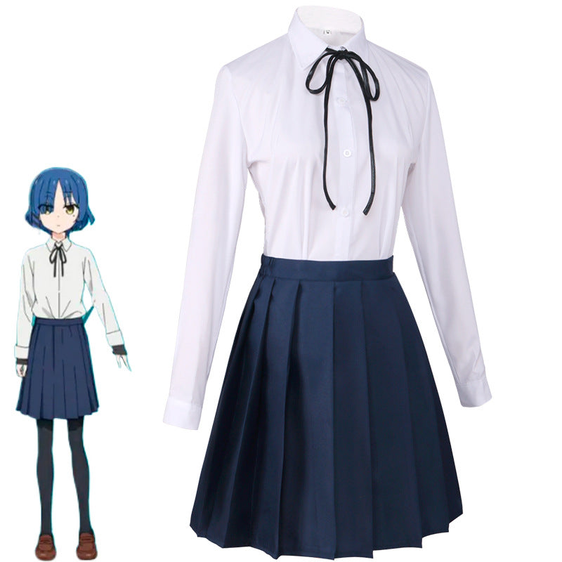 Anime Bocchi the Rock! Ryo Yamada Whole Set Costume and Wigs Shoes Halloween Cosplay Outfit
