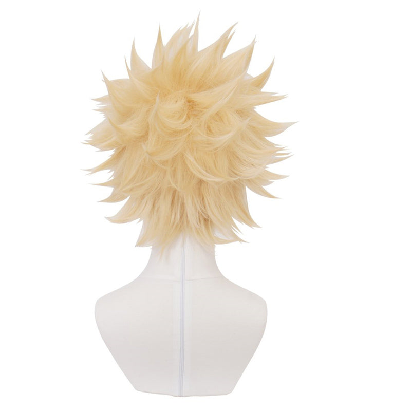 Katsuki Bakugo Cosplay Wigs Kacchan Halloween Cosplay Golden Short Wigs