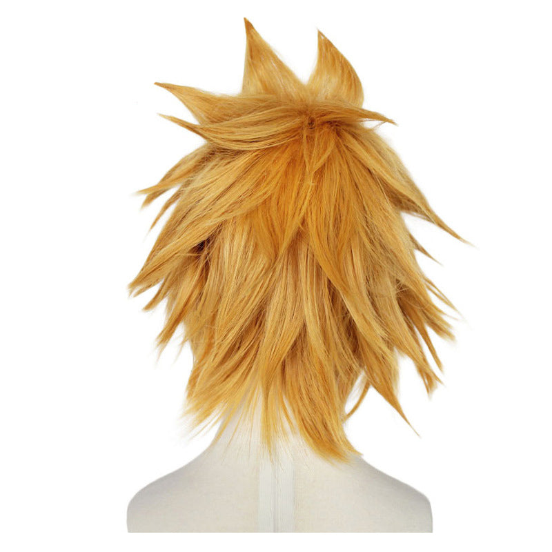 Denki Kaminari Cosplay Wigs Golden Wigs Halloween Costume Accessories