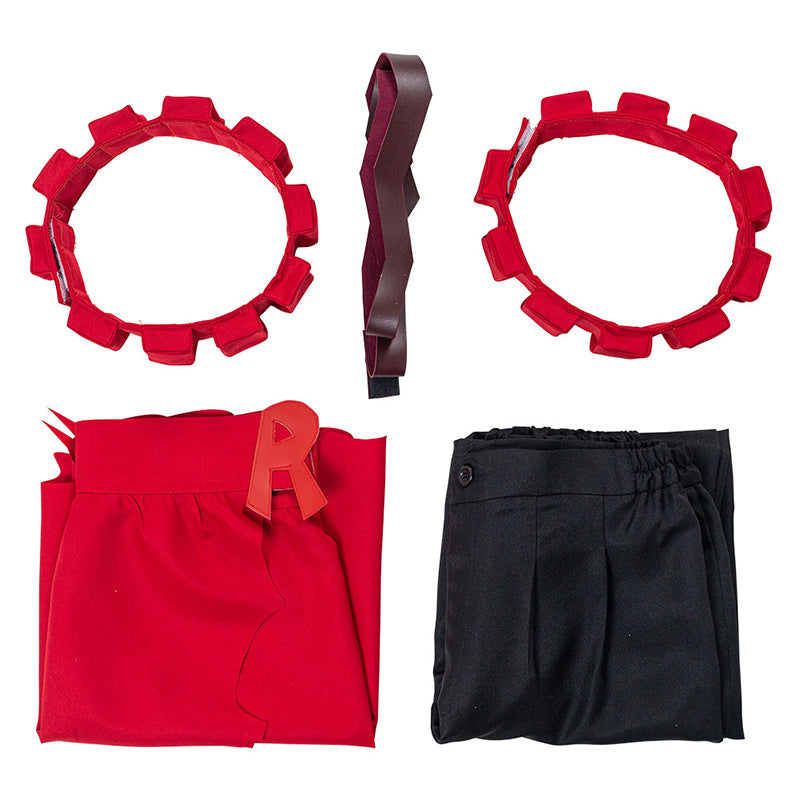 Eijiro Kirishima Hero Costume Whole Set Costume+Wigs+Boots Fighting Outfit Costume Set