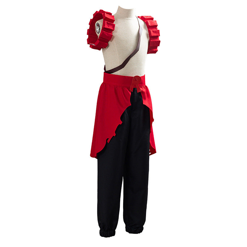 Eijiro Kirishima Hero Costume Whole Set Costume+Wigs+Boots Fighting Outfit Costume Set