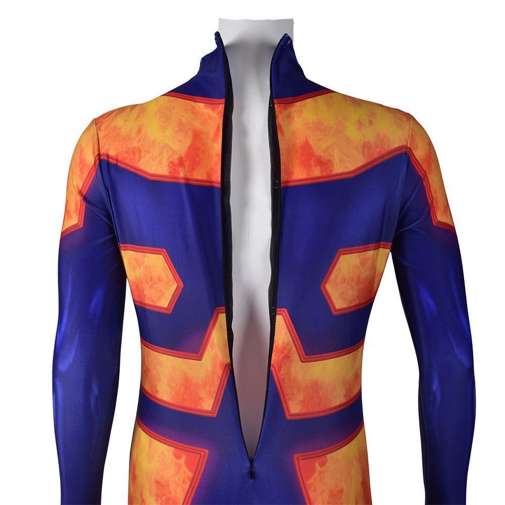 Anime Boku No Hero / My Hero Academia Flame Hero: Endeavor Enji Todoroki Zentai Costume Cosplay Jumpsuit