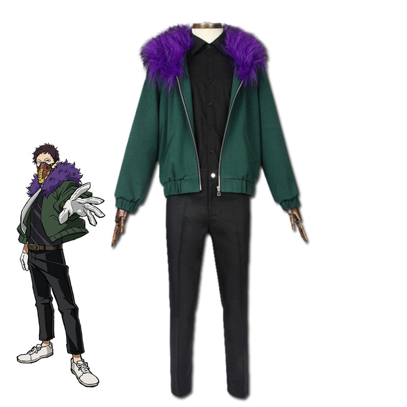 Anime Boku No Hero / My Hero Academia Kai Chisaki Overhaul Cosplay Costume Outfit