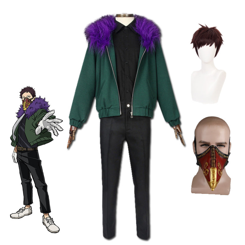 Anime Boku No Hero / My Hero Academia Kai Chisaki Overhaul Cosplay Costume Outfit