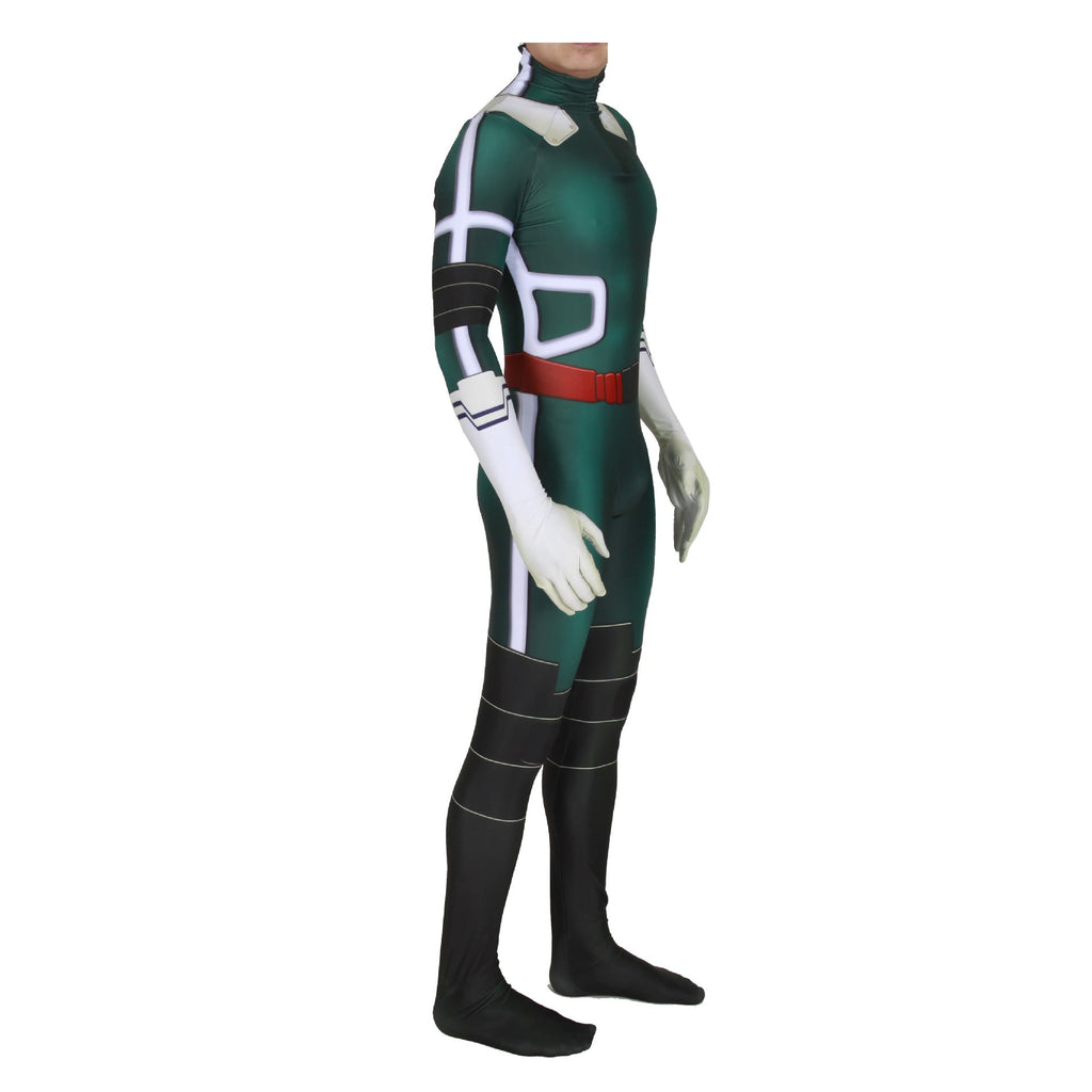 Midoriya Izuku Deku Zentai Costume Izuku's Costume Gamma Halloween Cosplay Jumpsuit For Kids Adults
