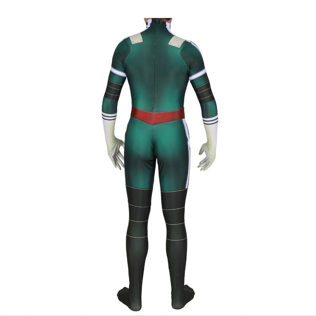 Midoriya Izuku Deku Zentai Costume Izuku's Costume Gamma Halloween Cosplay Jumpsuit For Kids Adults