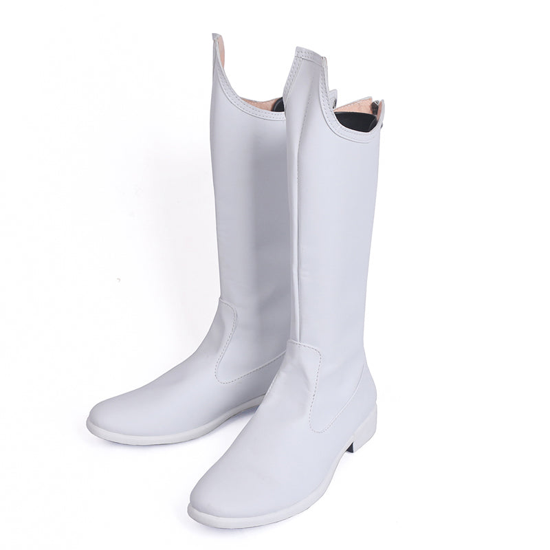 Mirio Togata Lemillion Costume Shoes Cosplay White Boots