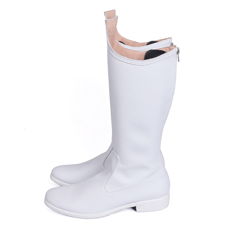 Mirio Togata Lemillion Costume Shoes Cosplay White Boots