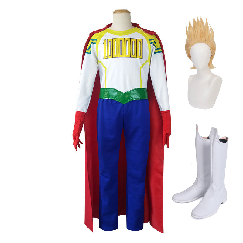 Mirio Togata Lemillion Hero Costume+Wigs+Boots Full Set Cosplay Costume Outfit