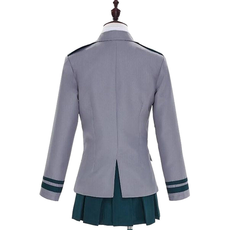 Momo Yaoyorozu School Uniform Costumes with Wigs Halloween Cosplay Outfit