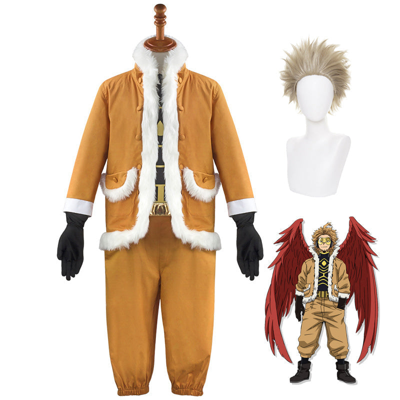 Anime Boku No Hero / My Hero Academia Wing Hero: Hawks Keigo Takami Cosplay Costume Outfit