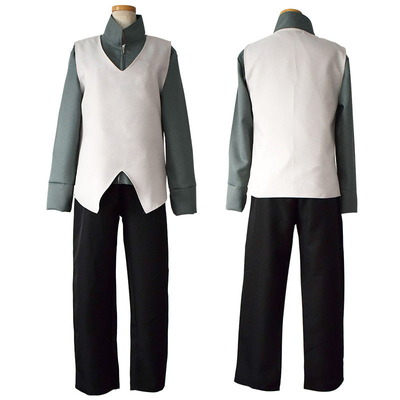 Anime The Last Sasuke Uchiha Costume Full Set With Wigs and Shoes