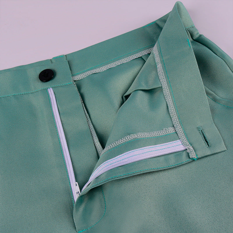 Anime Bungou Stray Dogs Mushitaro Oguri Costume Uniform Green Suit Halloween Costume Outfit