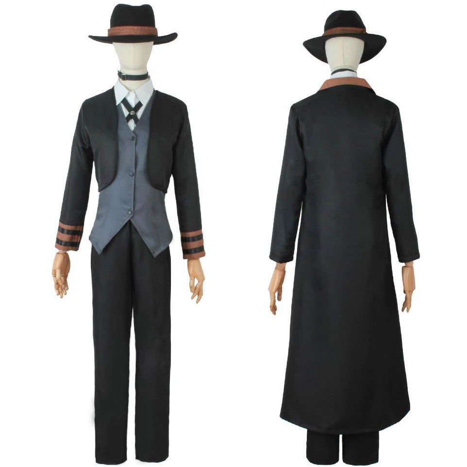 Anime Bungou Stray Dogs Nakahara Chuuya Costume With Hat Full Set Halloween Carnival Costume Outfit