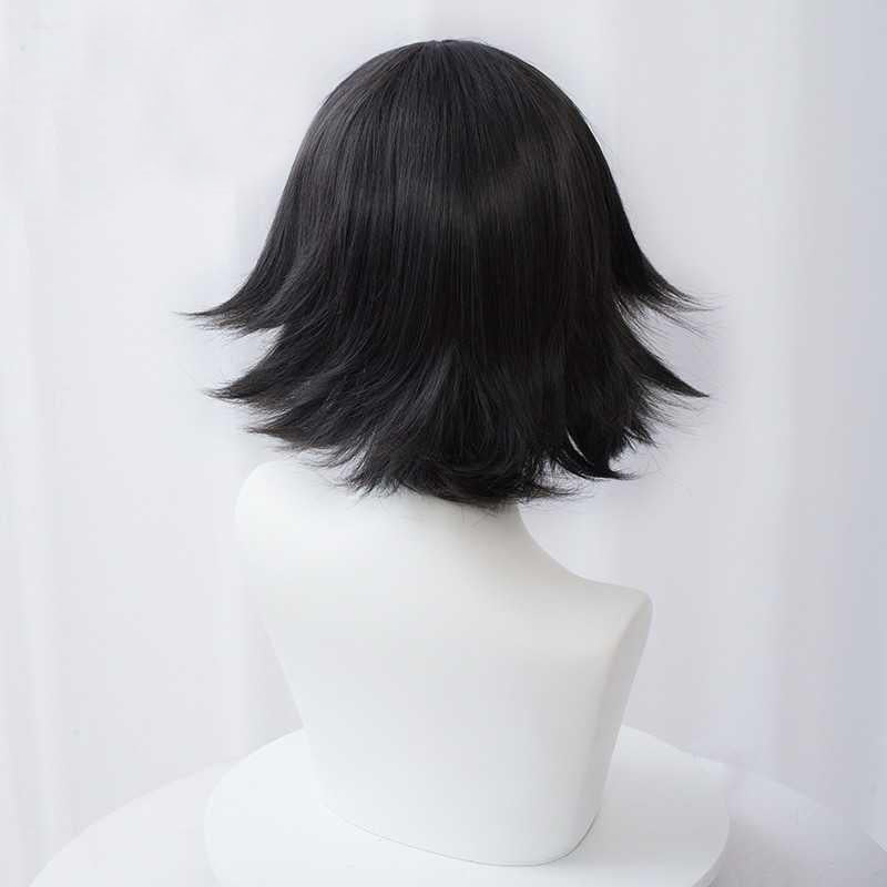 Anime Ranpo Edogawa Cosplay Black Short Wigs