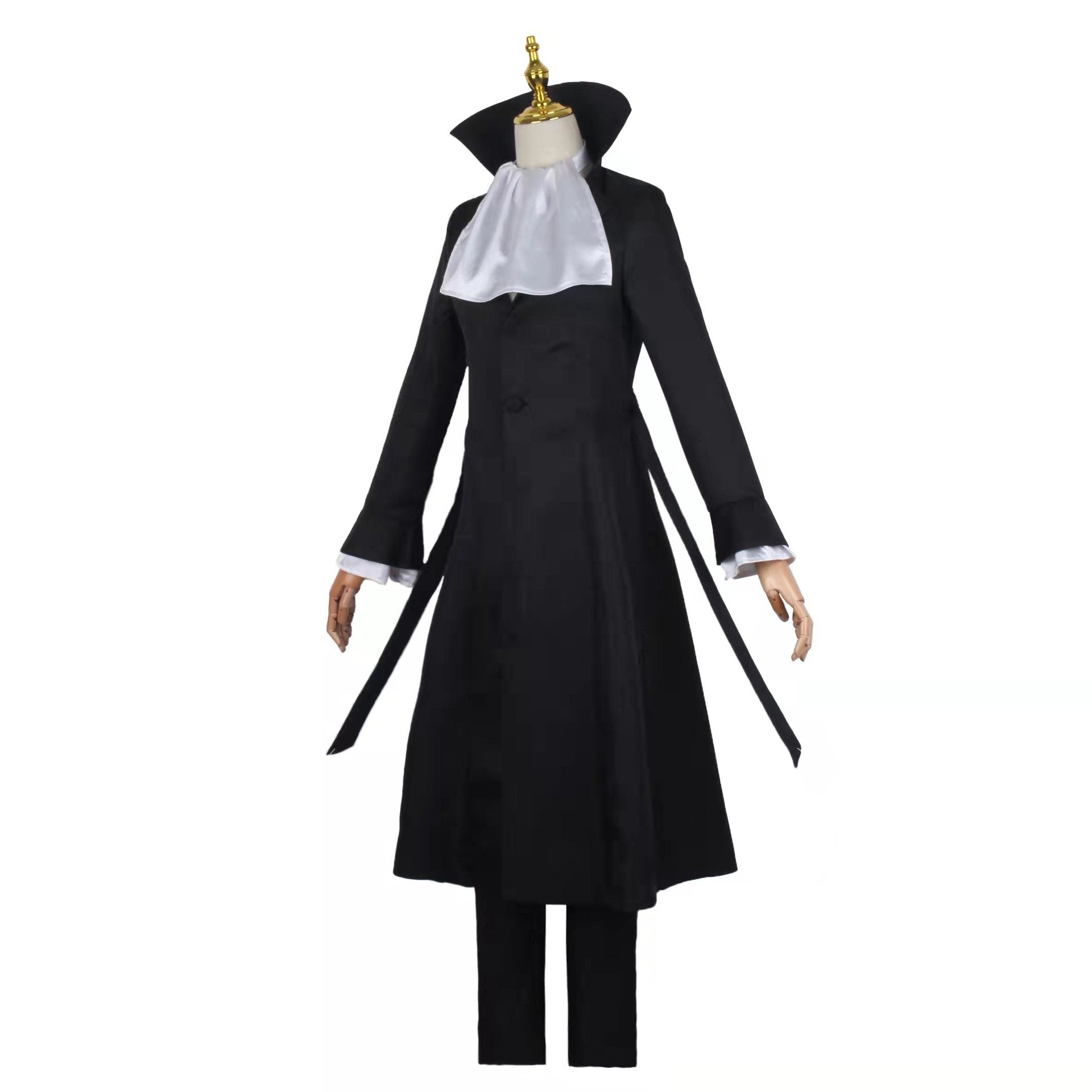 Anime Bungou Stray Dogs Ryunosuke Akutagawa Costume+Wigs Whole Set Halloween Cosplay  Outfit Set