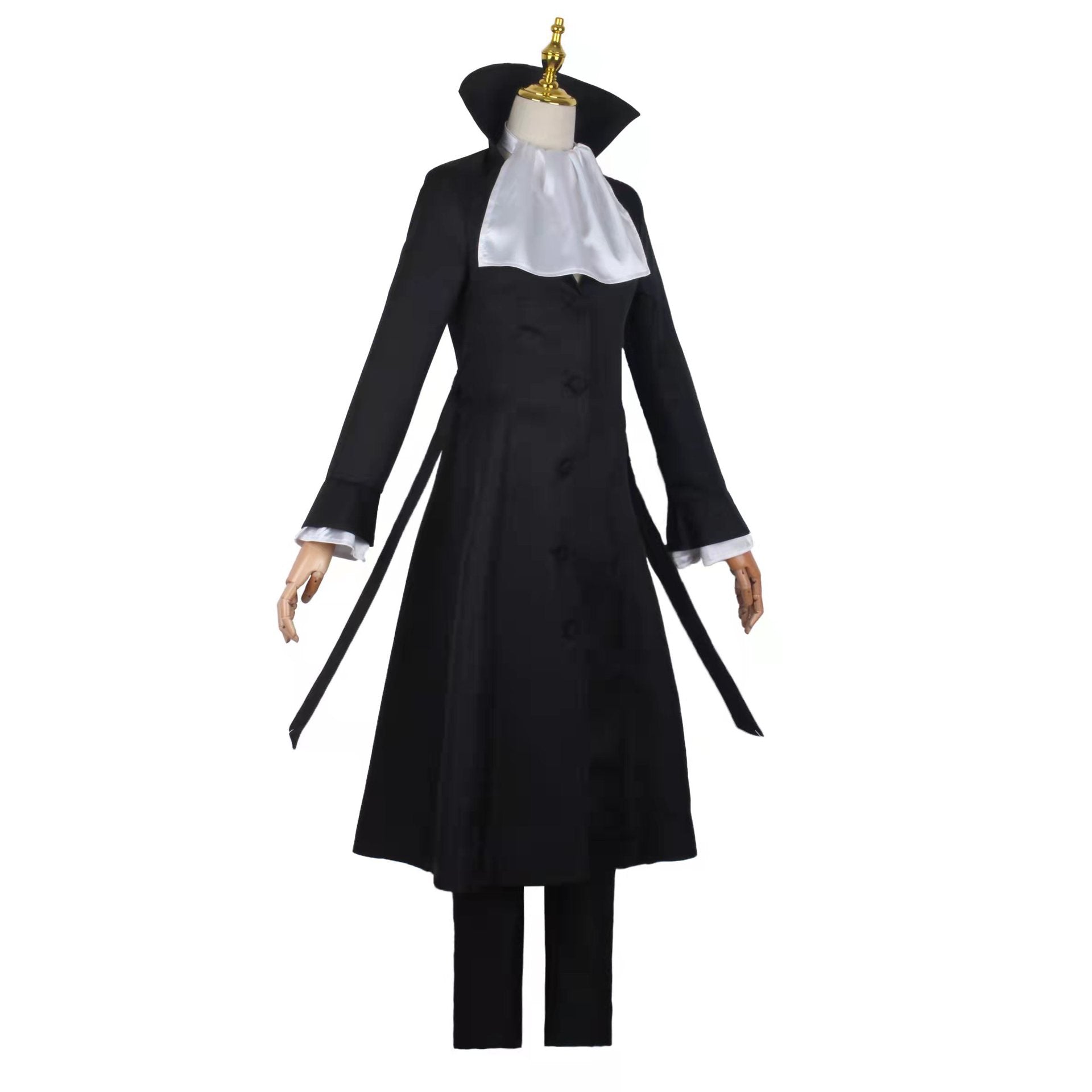 Anime Bungou Stray Dogs Ryunosuke Akutagawa Costume+Wigs Whole Set Halloween Cosplay  Outfit Set