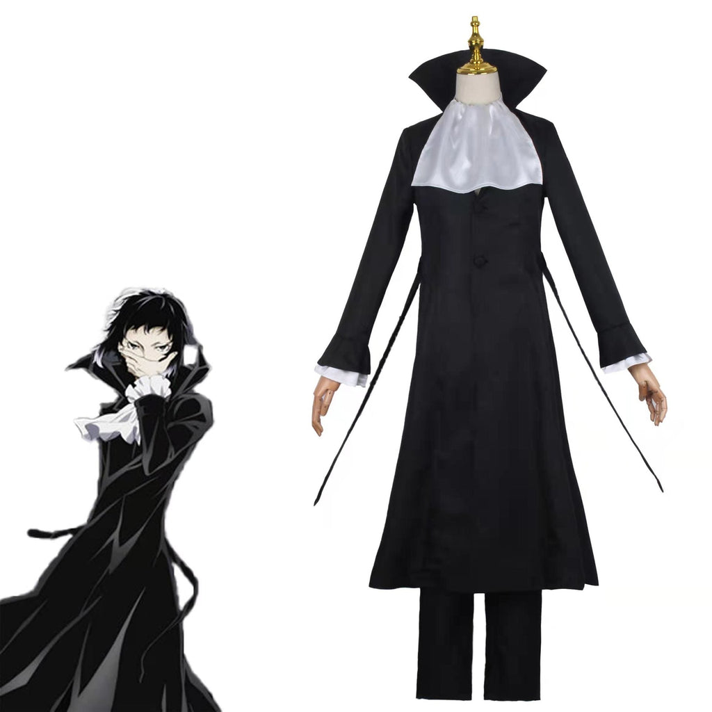 Anime Bungou Stray Dogs Ryunosuke Akutagawa Cosplay Costume Full Set