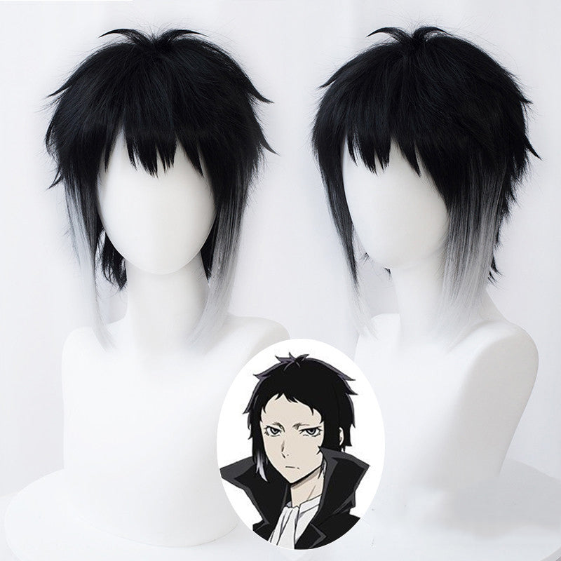 Anime Bungou Stray Dogs Ryunosuke Akutagawa Cosplay Wigs