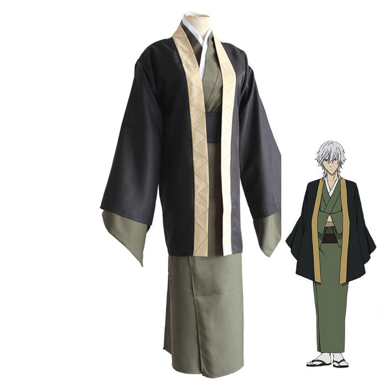 Anime Bungou Stray Dogs Yukichi Fukuzawa Kimono Costume Kimono Suit Halloween Cosplay Outfit