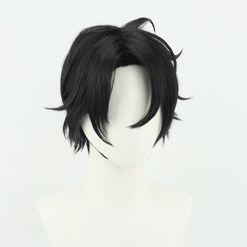 Anime Call of the Night Kou Yamori Cosplay Wigs Black Short Wigs