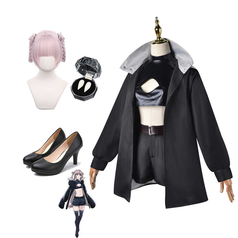 Anime Call of the Night Nazuna Nanakusa Full Set Costume+Wigs+Shoes Halloween Carnival Party Cosplay Outfit